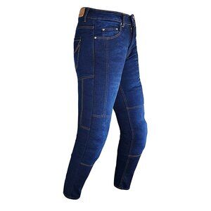 RIDERACT® Mens Summer Motorcycle Jeans Dark Blue Riding Denim Pants Casual  pant